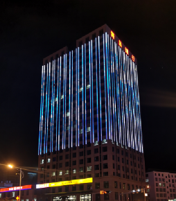 威海青島銀行夜景亮化